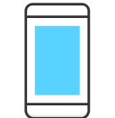Imagen de teléfono azul