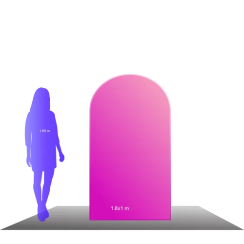 Funda vertical Punta Redonda - 1.8x1m, una cara