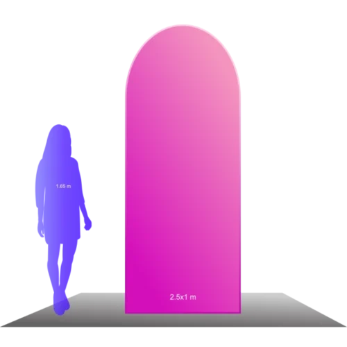 Funda vertical Punta Redonda - 2.5x1m, una cara